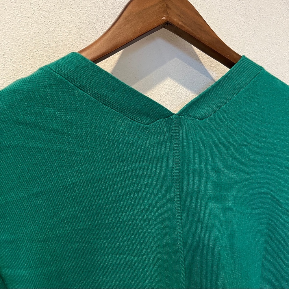 Cabi Banner Sweater Half Sleeve Double Zipper VNeck Knit Cardigan - Picture 12 of 13